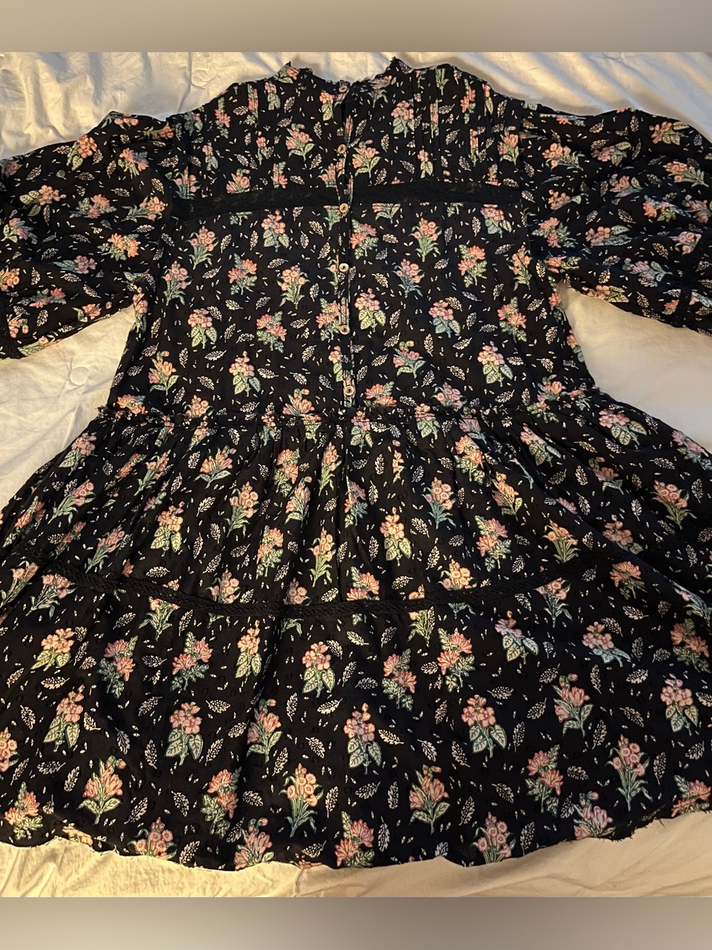 NWT Pilcro Long-Sleeve Mock-Neck Swing Mini Dress size Large - Picture 14 of 14
